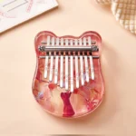 Kalimba 10 keys for children - red cat